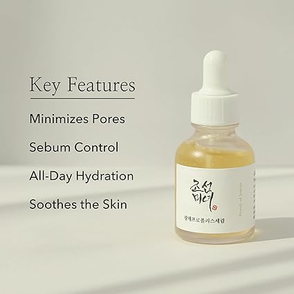 Beauty of Joseon Glow Serum Propolis and Niacinamide Hydrating Facial Soothing Moisturizer for Irritated Uneven Skin Tone, Korean Skin Care 30ml, 1 fl.oz