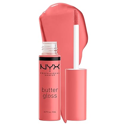 NYX PROFESSIONAL MAKEUP Butter Gloss, Non-Sticky Lip Gloss - Creme Brulee (Natural)