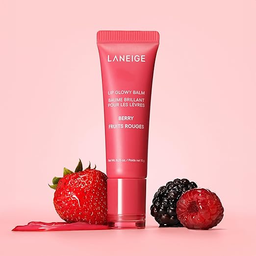 LANEIGE Lip Glowy Balm Hydrate, Glossy, Lightweight, Moisturize & Tint with Shea