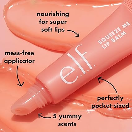 e.l.f. Squeeze Me Lip Balm, Moisturizing Lip Balm For A Sheer Tint Of Color, Infused With Hyaluronic Acid, Vegan & Cruelty-free, Vanilla Frosting