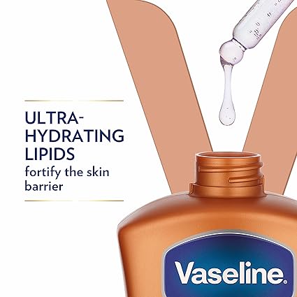 Vaseline Intensive Care Body Lotion for Dry Skin Cocoa Radiant Lotion Made with Ultra-Hydrating Lipids and Pure Cocoa Butter for a Long-Lasting, Radiant Glow 20.3 oz, Pack of 3